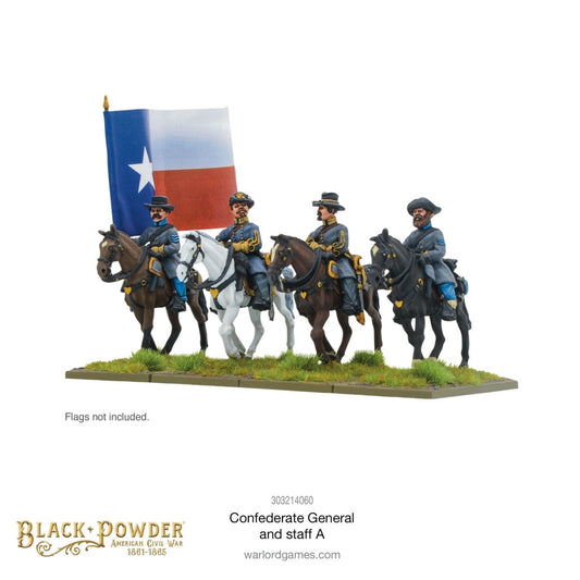 ACW Confederate General and staff A - Fog of Wargames -