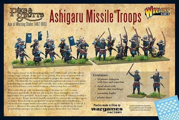 Ashigaru Missile Troops - Fog of Wargames -