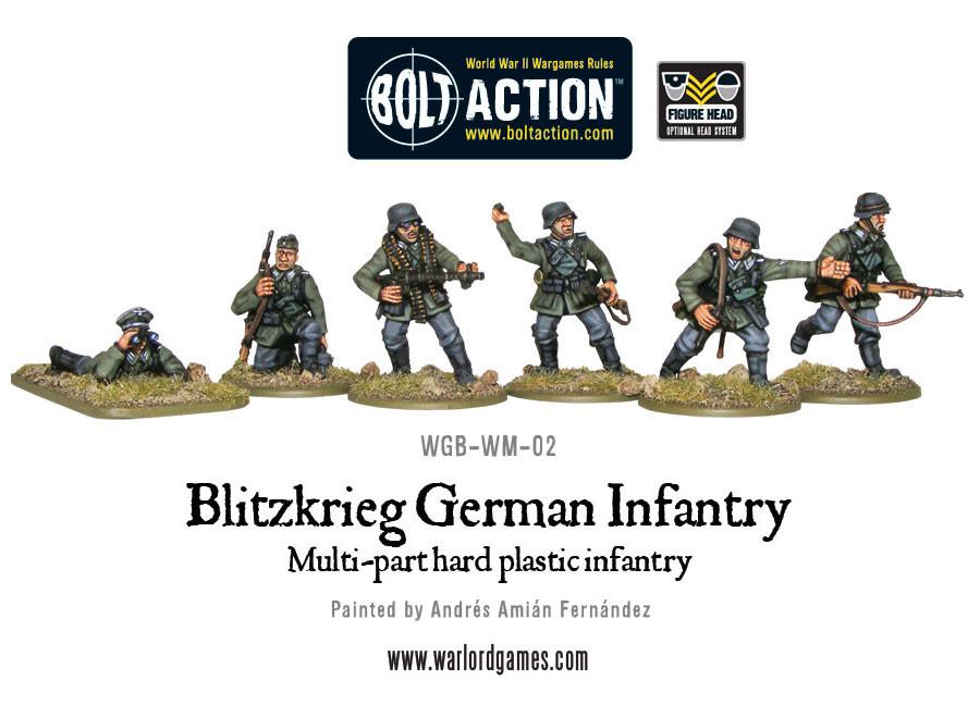 Blitzkrieg German Infantry Plastic Boxed Set - Fog of Wargames - 5.06E+12