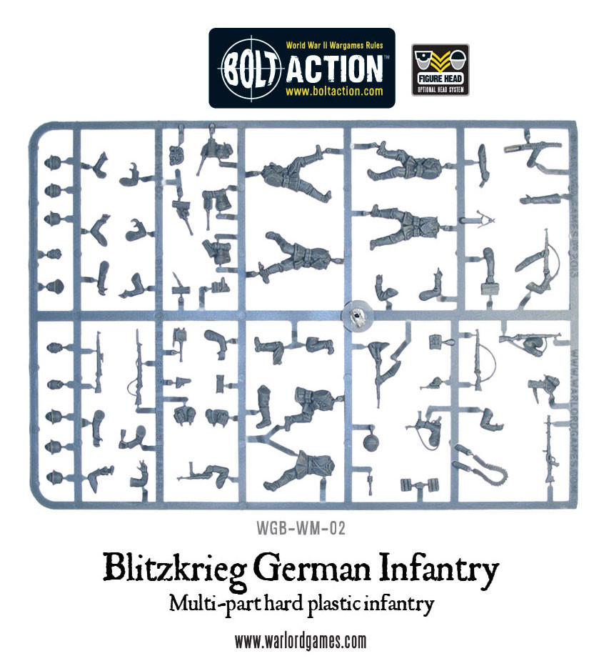 Blitzkrieg German Infantry Plastic Boxed Set - Fog of Wargames - 5.06E+12