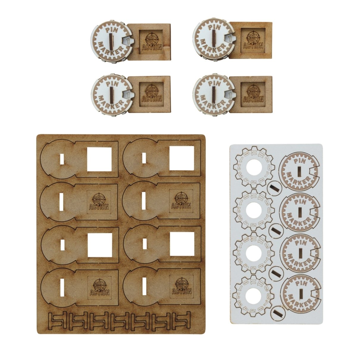 Bolt Action MDF Unit Pin Markers - Fog of Wargames -