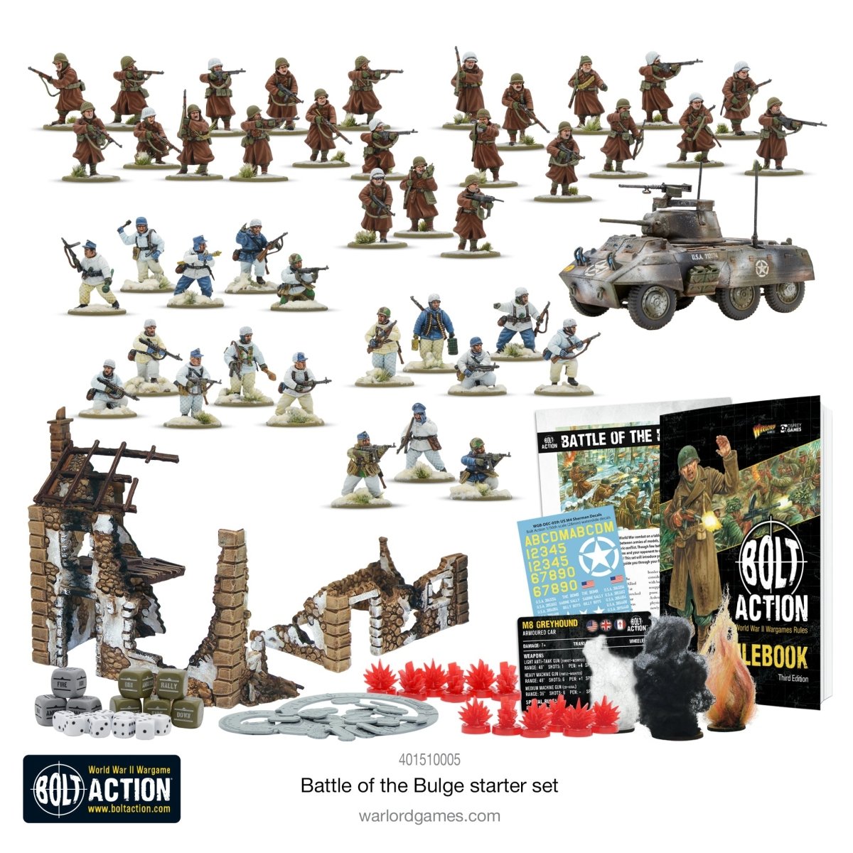 Bolt Action Starter Set - Battle Of The Bulge - Fog of Wargames - 5060917993548