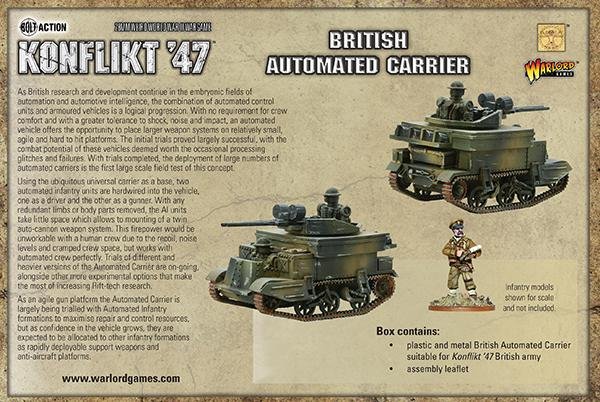 British Automated Carrier - Fog of Wargames -