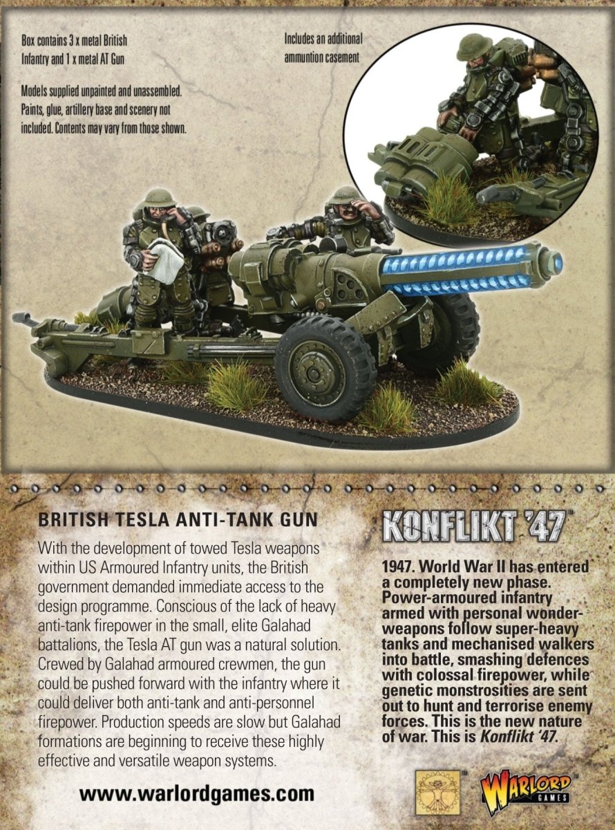 British Tesla AT gun - Fog of Wargames -