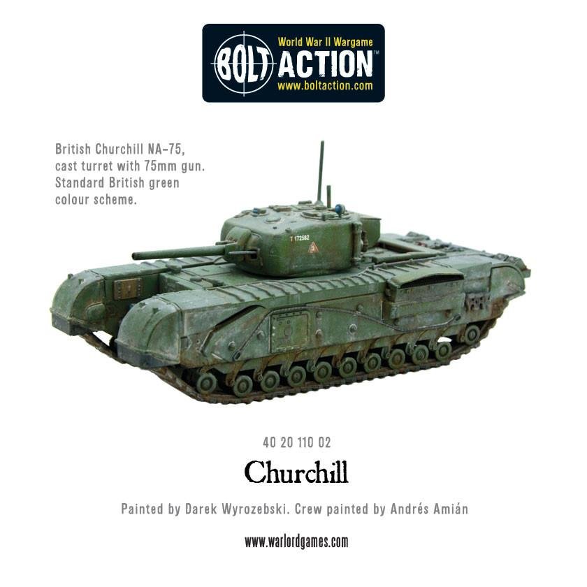 Churchill Tank (Plastic) - Fog of Wargames -