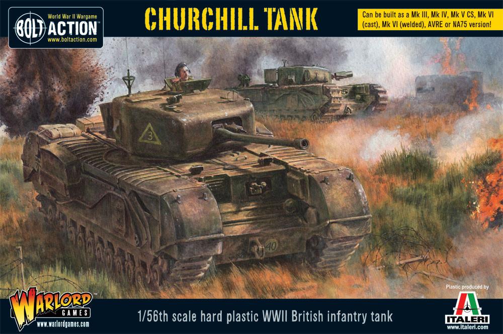 Churchill Tank (Plastic) - Fog of Wargames -