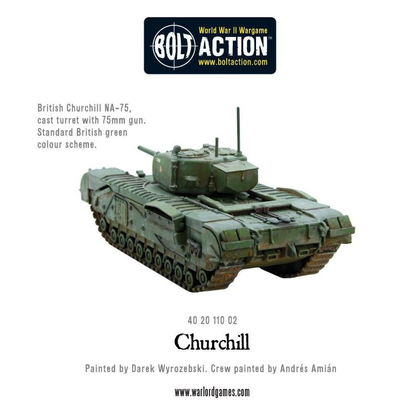 Churchill Tank (Plastic) - Fog of Wargames -