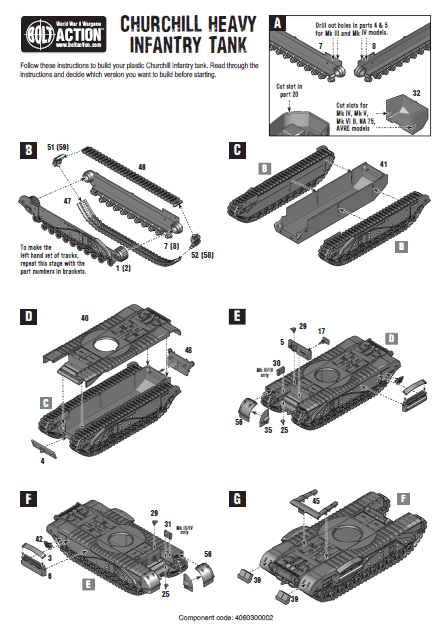 Churchill Tank (Plastic) - Fog of Wargames -