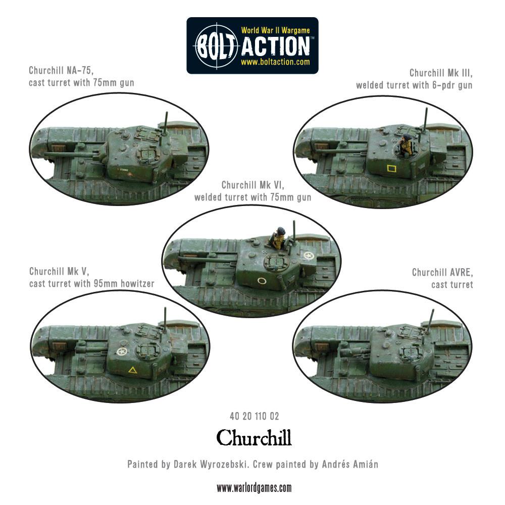 Churchill Tank (Plastic) - Fog of Wargames -