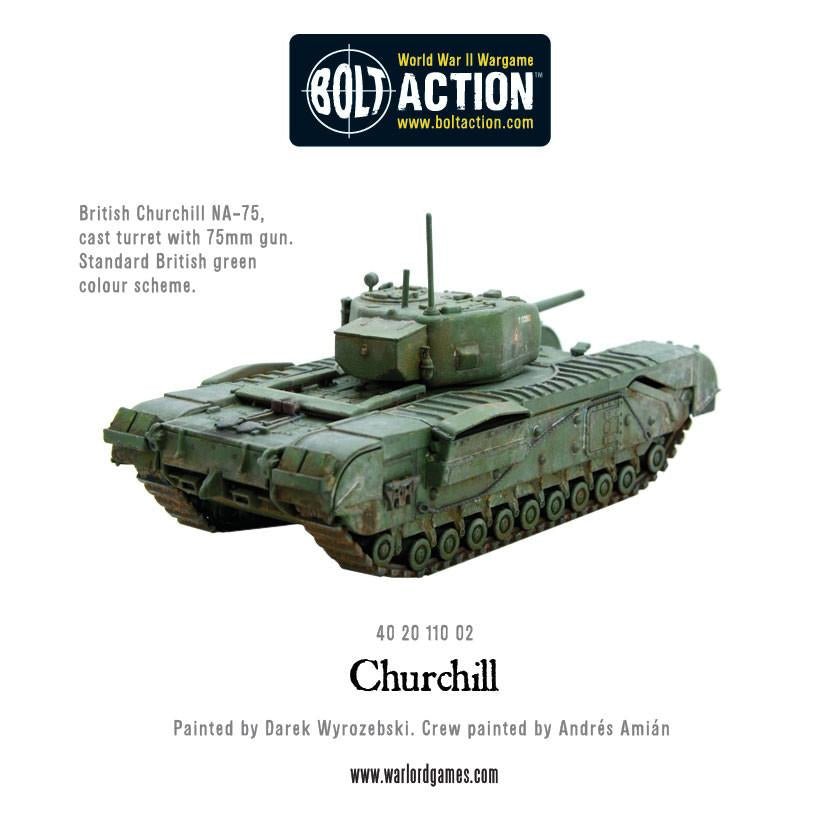 Churchill Tank (Plastic) - Fog of Wargames -