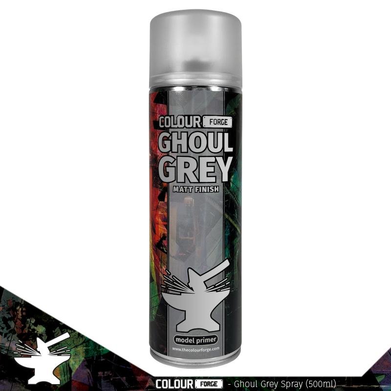Colour Forge Ghoul Grey Spray (500ml) - Fog of Wargames - 5.06084E+12