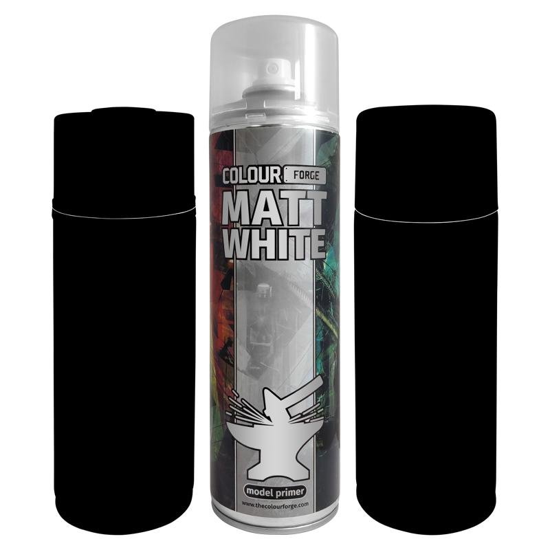 Colour Forge Matt White Spray (500ml) - Fog of Wargames - 5.06084E+12