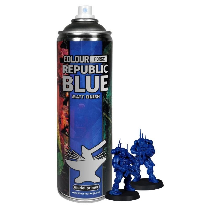 Colour Forge Republic Blue Spray (500ml) - Fog of Wargames - 5.06084E+12