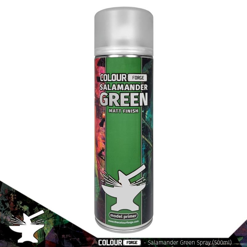 Colour Forge Salamander Green Spray (500ml) - Fog of Wargames - 5.06084E+12