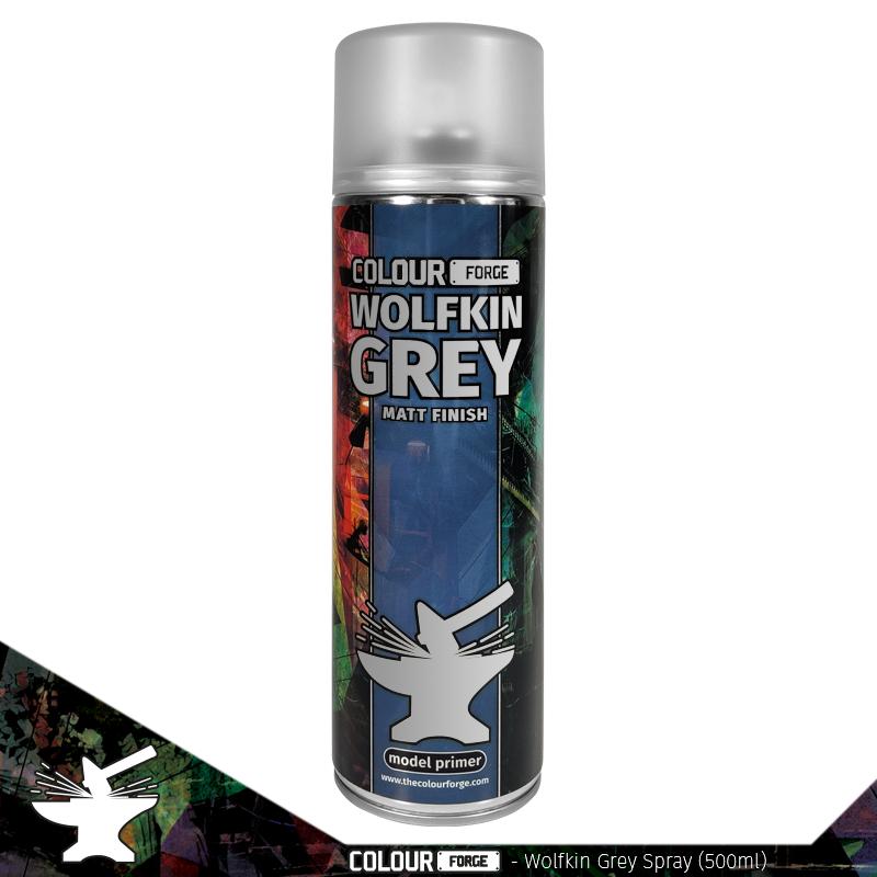 Colour Forge Wolfkin Grey Spray (500ml) - Fog of Wargames - 5.06084E+12