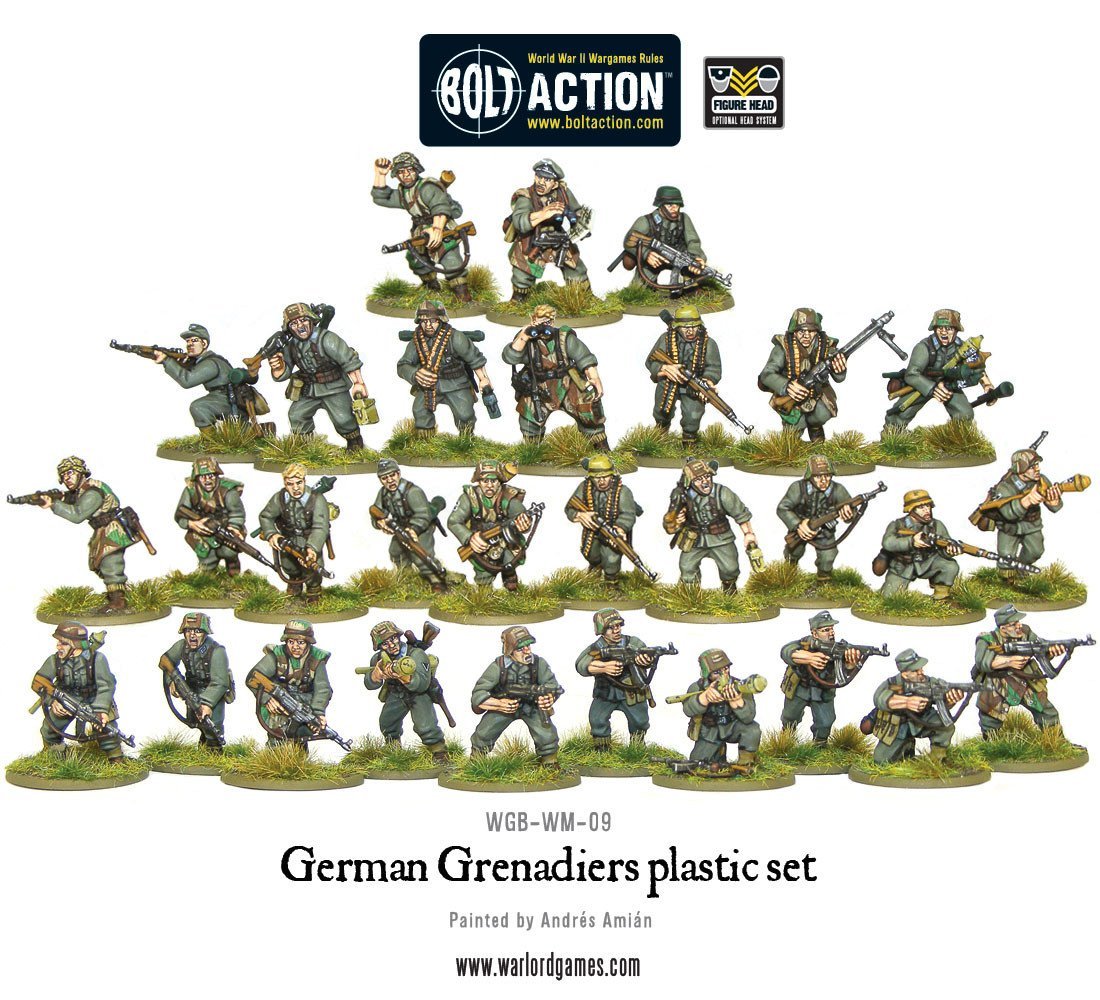 German Grenadiers Plastic Box Set - Fog of Wargames - 5060393701804