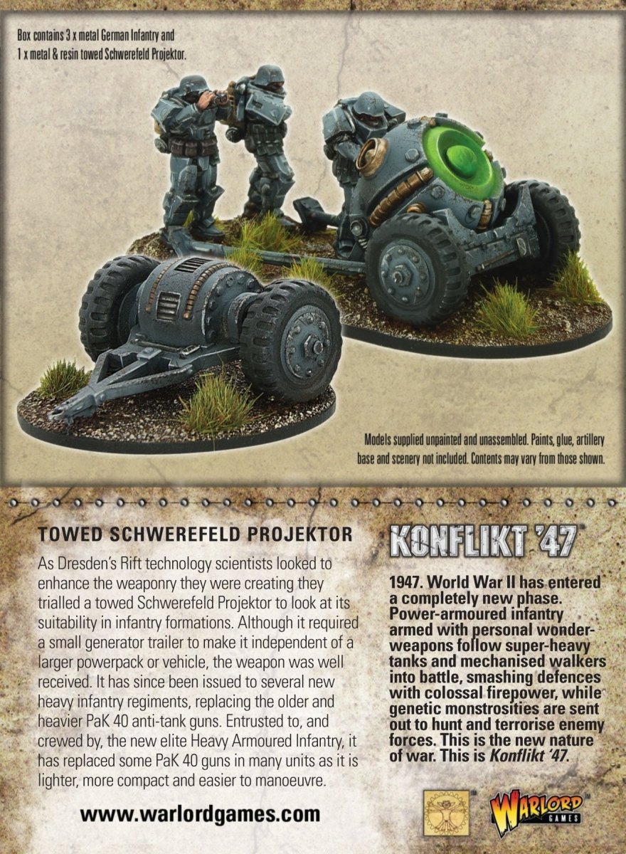 German Towed Schwerefeld Projektor - Fog of Wargames -