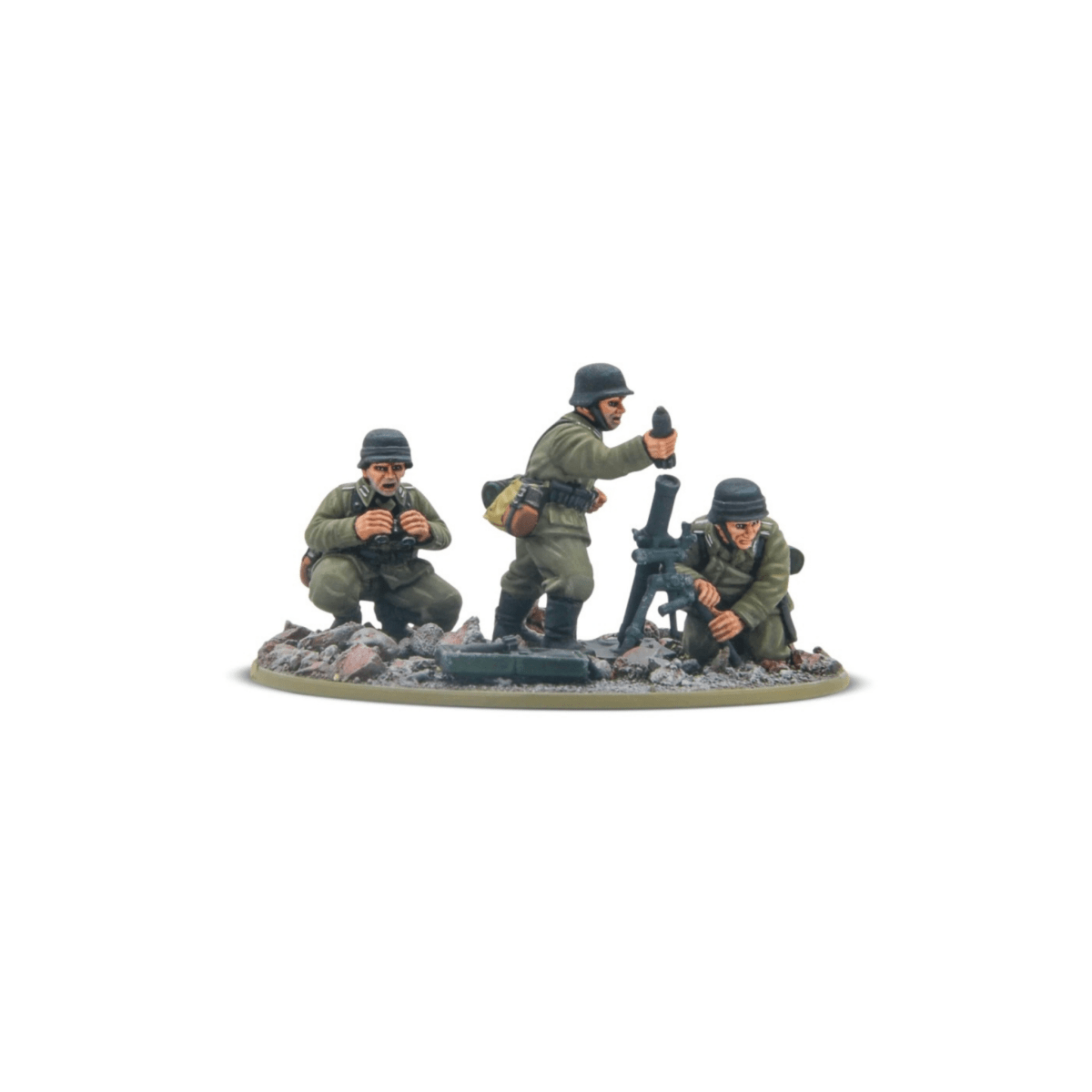 German Veteran Infantry Medium Mortar Team - Fog of Wargames -