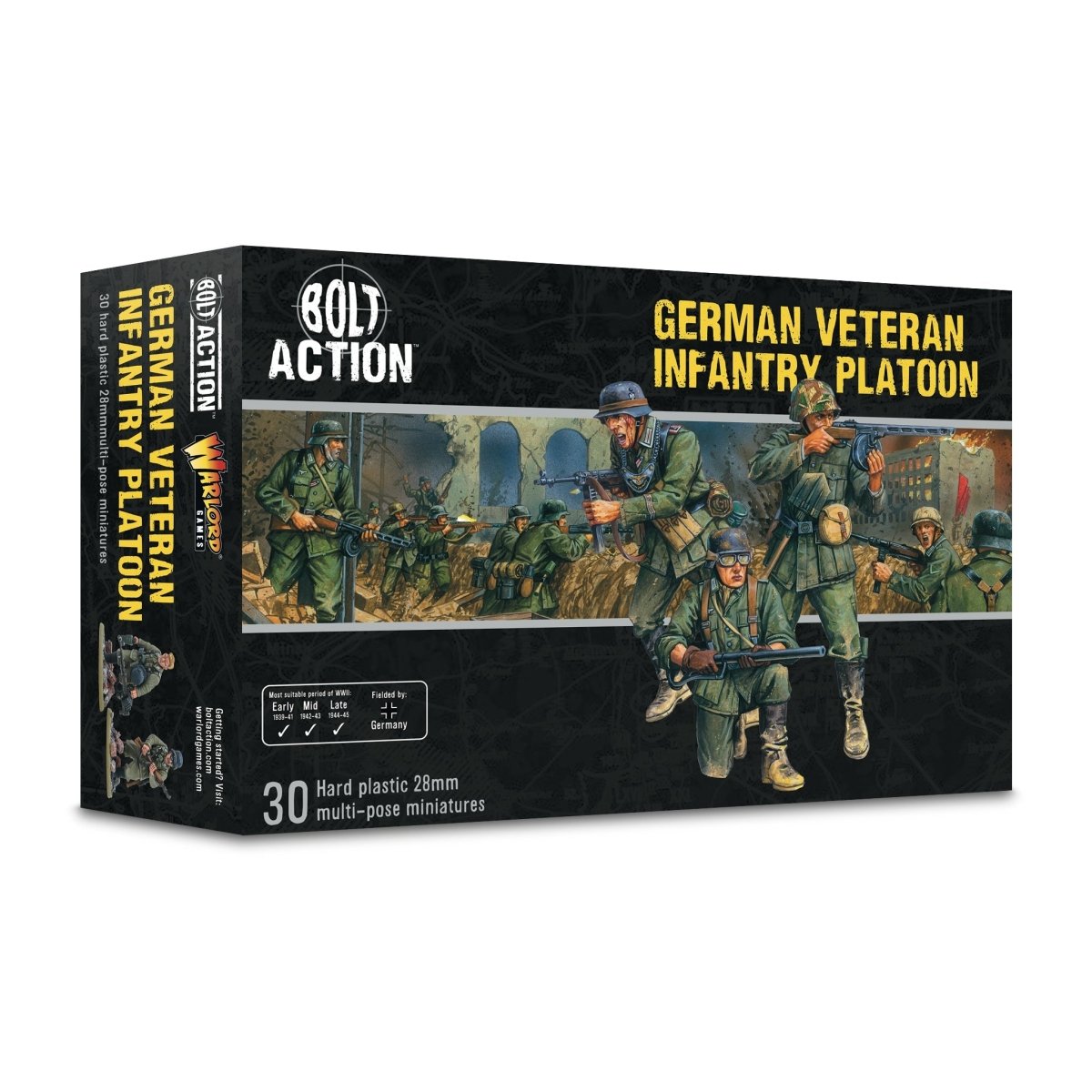 German Veteran Infantry Platoon - Fog of Wargames -