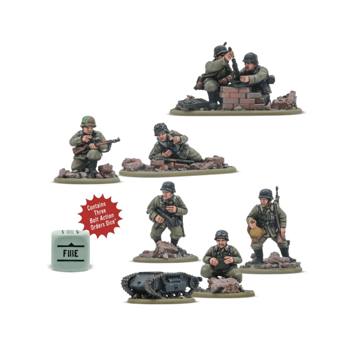 German Veteran Infantry Weapons Teams - Fog of Wargames -