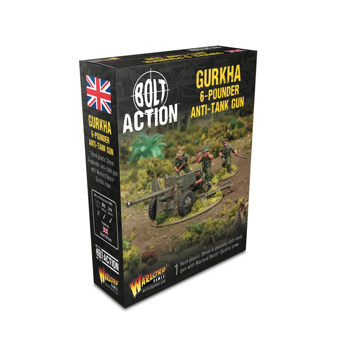 Gurkha 6-pounder anti-tank gun - Fog of Wargames -