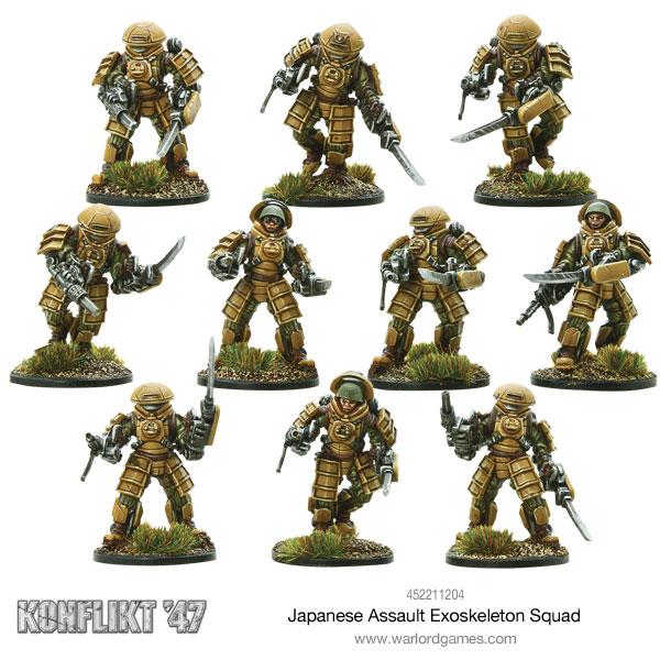 Japanese Assault Exo skeleton squad - Fog of Wargames -