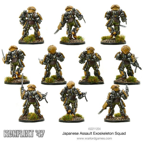 Japanese Assault Exo skeleton squad - Fog of Wargames -