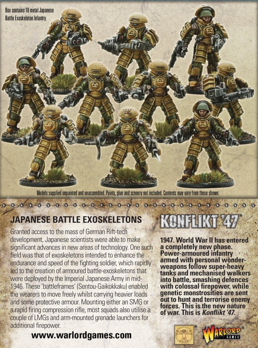 Japanese Battle Exoskeleton Squad - Fog of Wargames -