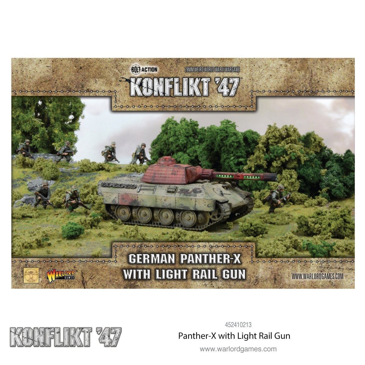 Konflikt 47: Panther - X with light rail gun - Fog of Wargames - 5.06E+12