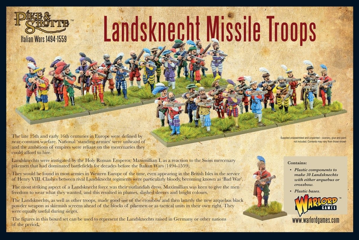 Landsknecht missile troops - Fog of Wargames - 5.06E+12
