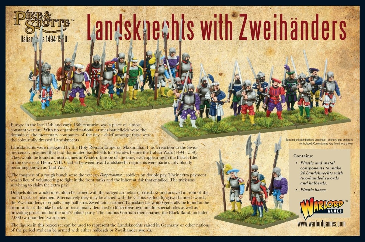 Landsknechts with Zweihanders - Fog of Wargames - 5.06E+12