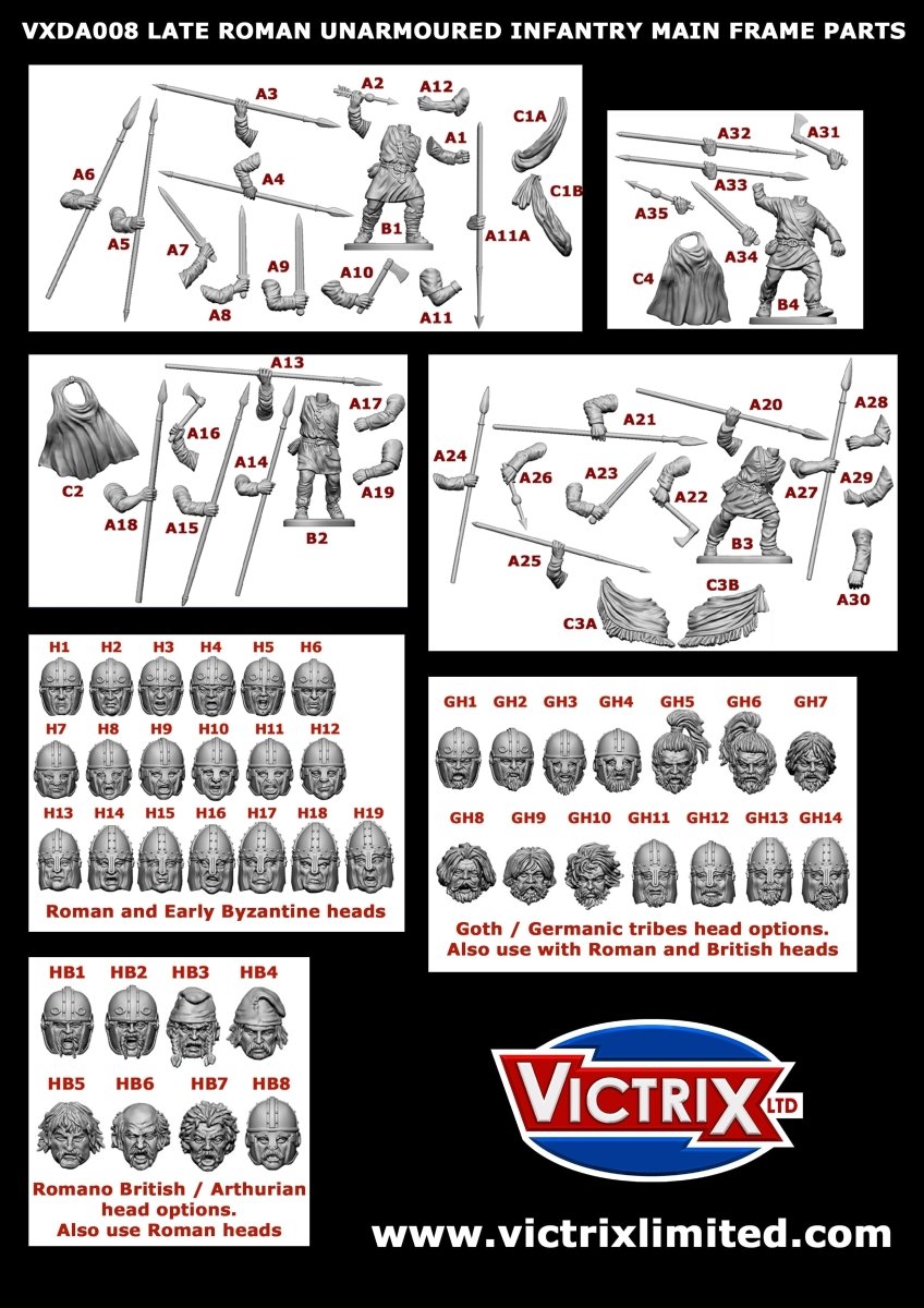 Late Roman Unarmoured Infantry - Fog of Wargames -