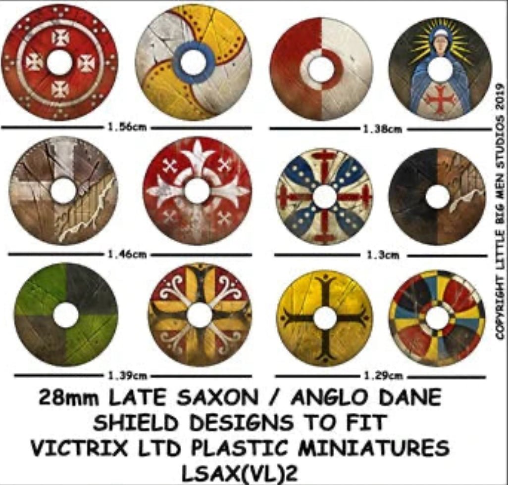 Late Saxon / Anglo Dane Shield Designs LSAX 2 - Fog of Wargames -