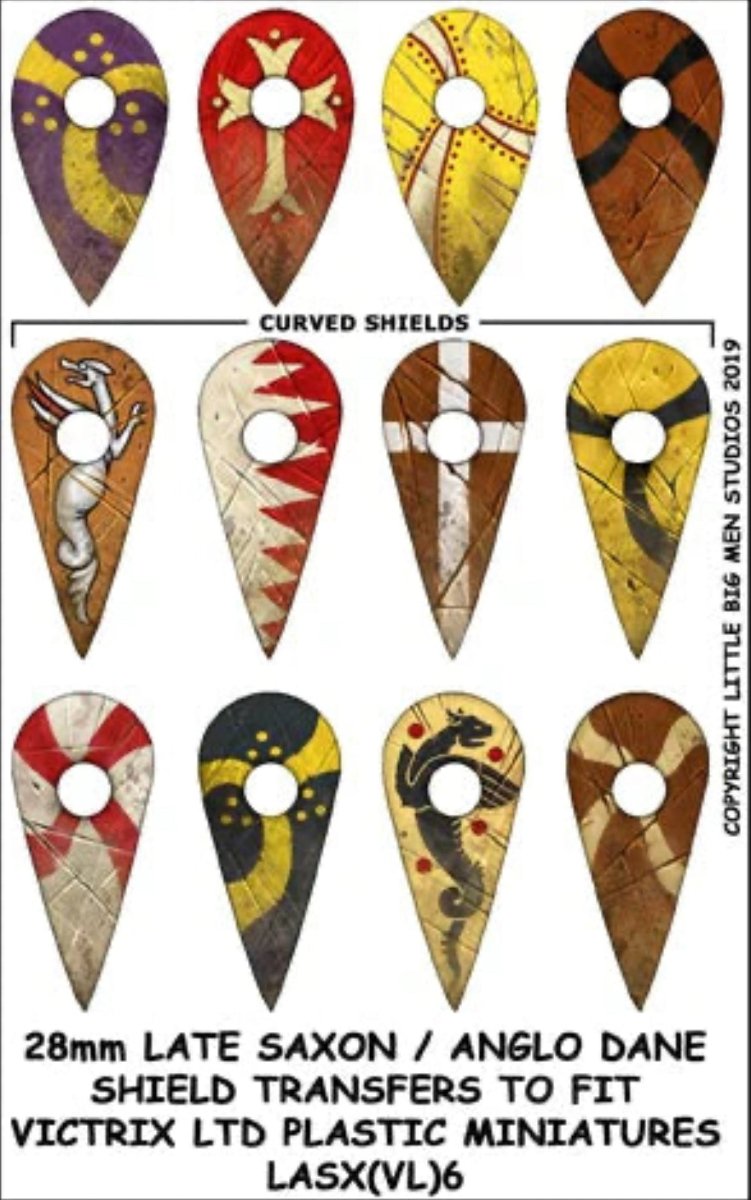Late Saxon / Anglo Dane Shield Designs LSAX 6 - Fog of Wargames -
