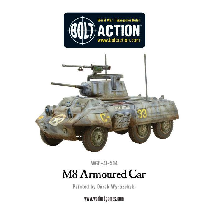 M8/M20 Greyhound Scout Car (Plastic Box) - Fog of Wargames - 5.06E+12