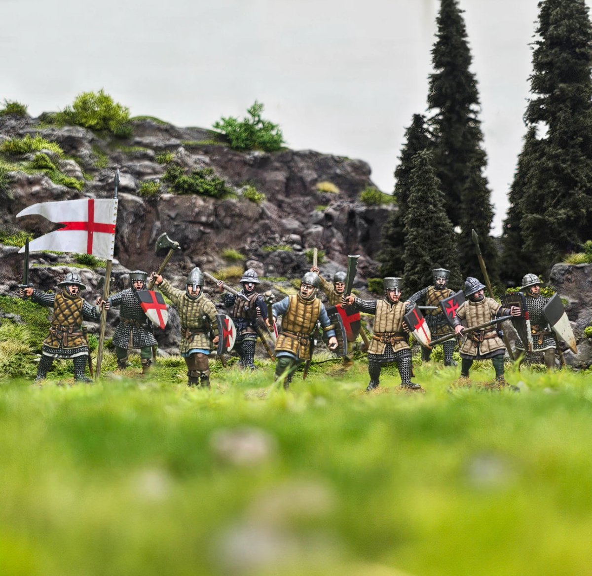 Medieval Foot Sergeants - Fog of Wargames -