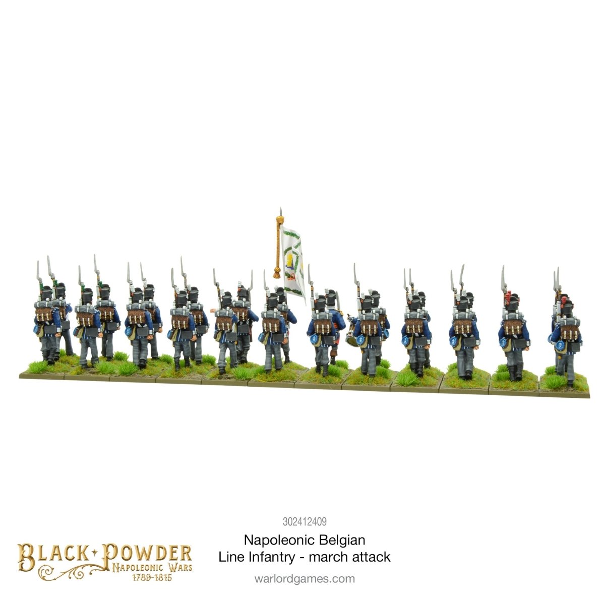 Napoleonic Belgian Line Infantry march attack - Fog of Wargames - 5.06E+12
