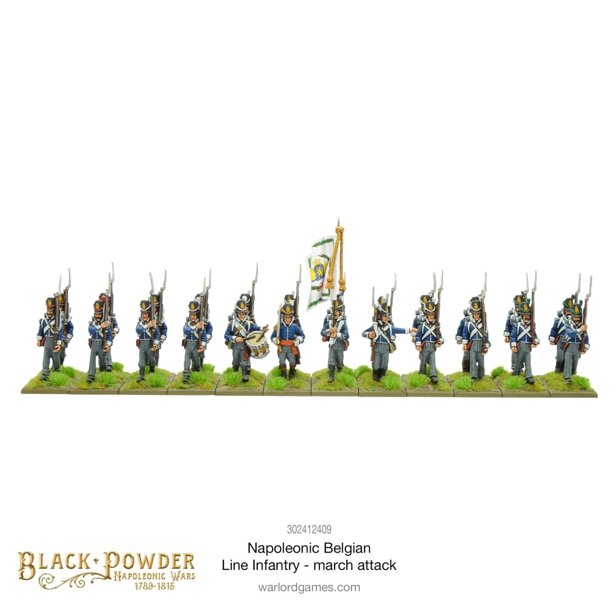 Napoleonic Belgian Line Infantry march attack - Fog of Wargames - 5.06E+12