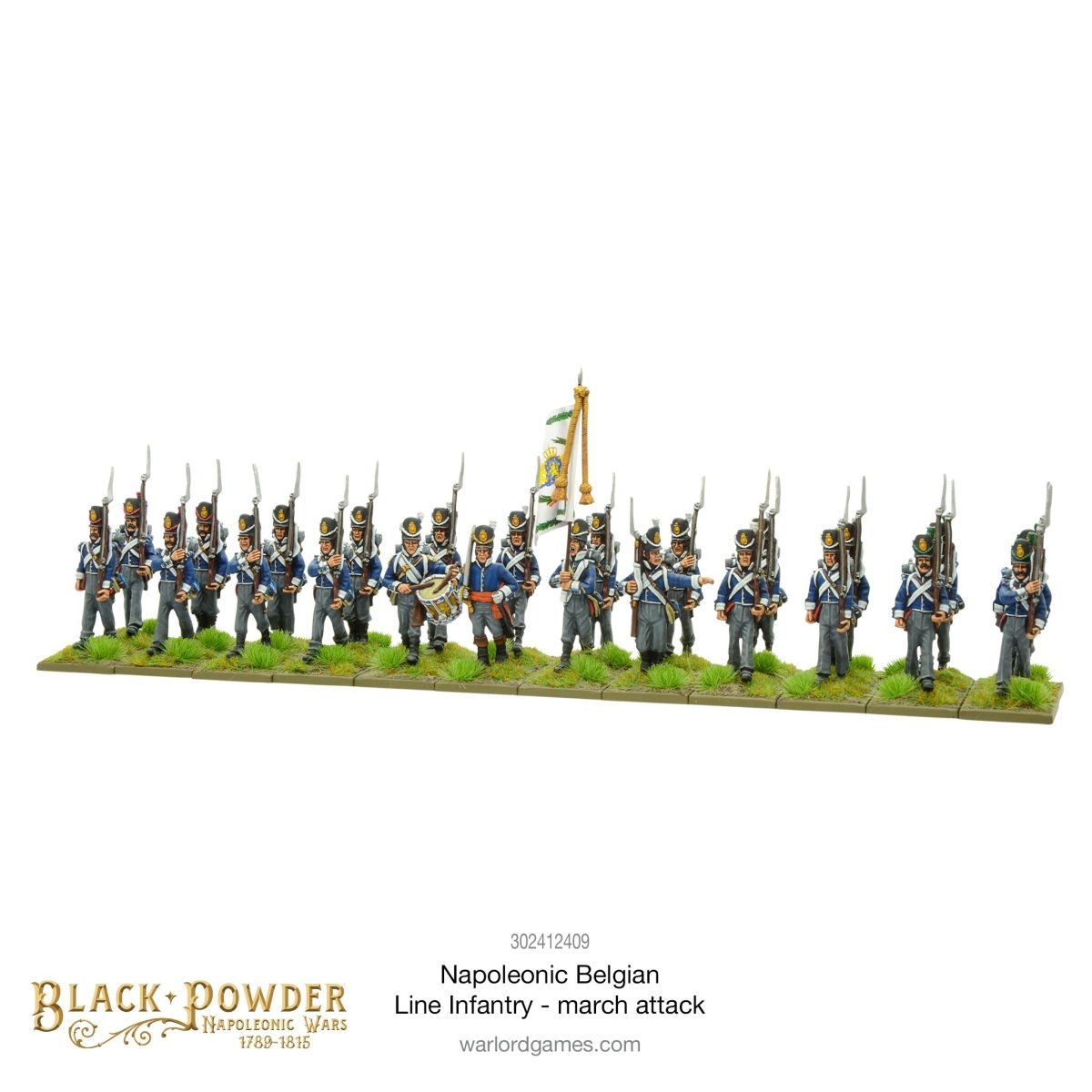 Napoleonic Belgian Line Infantry march attack - Fog of Wargames - 5.06E+12