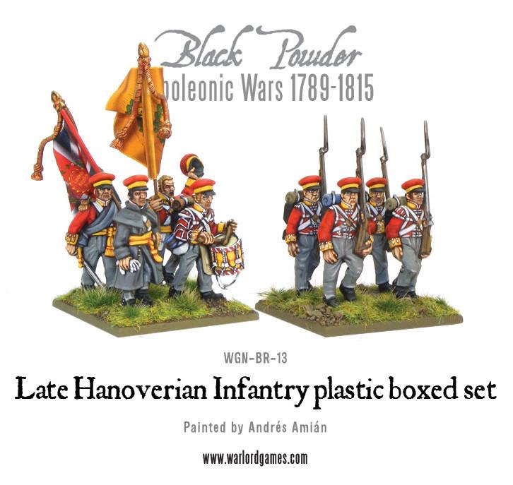 Napoleonic Hanoverian Line Infantry Regiment plastic boxed set - Fog of Wargames - 5060393702153
