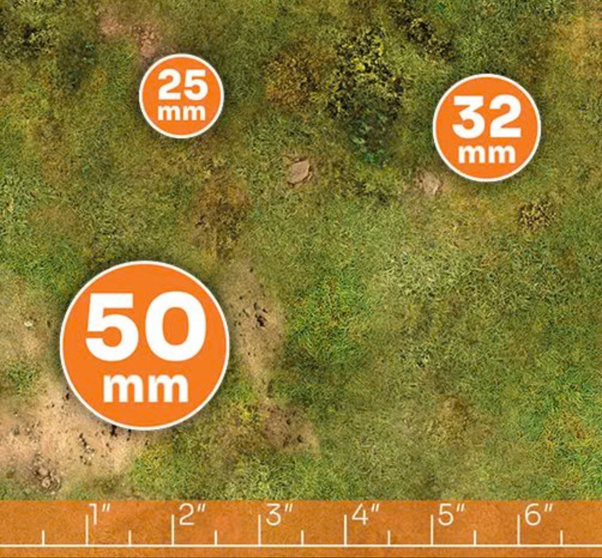 Playing Mat 6x4 (1.8 x 1.22) Grass - Fog of Wargames -