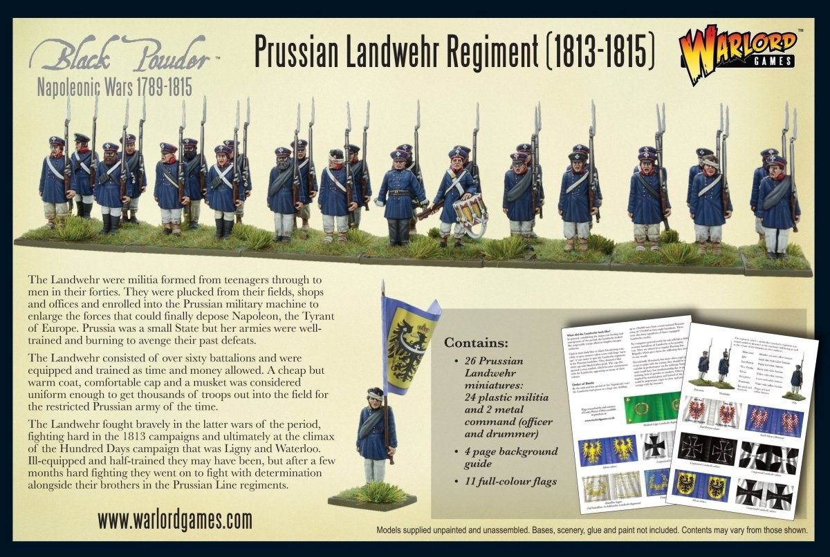 Prussian Landwehr regiment 1813 - 1815 - Fog of Wargames - 5060393707929