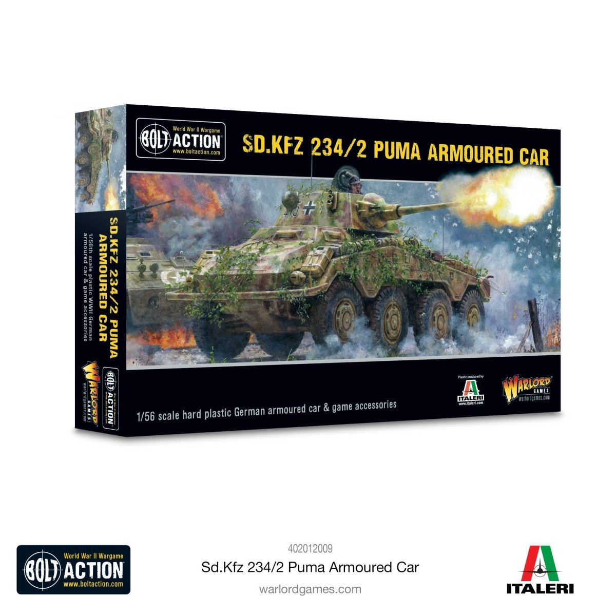 Puma Sd.Kfz 234/2 Armoured Car - Fog of Wargames -