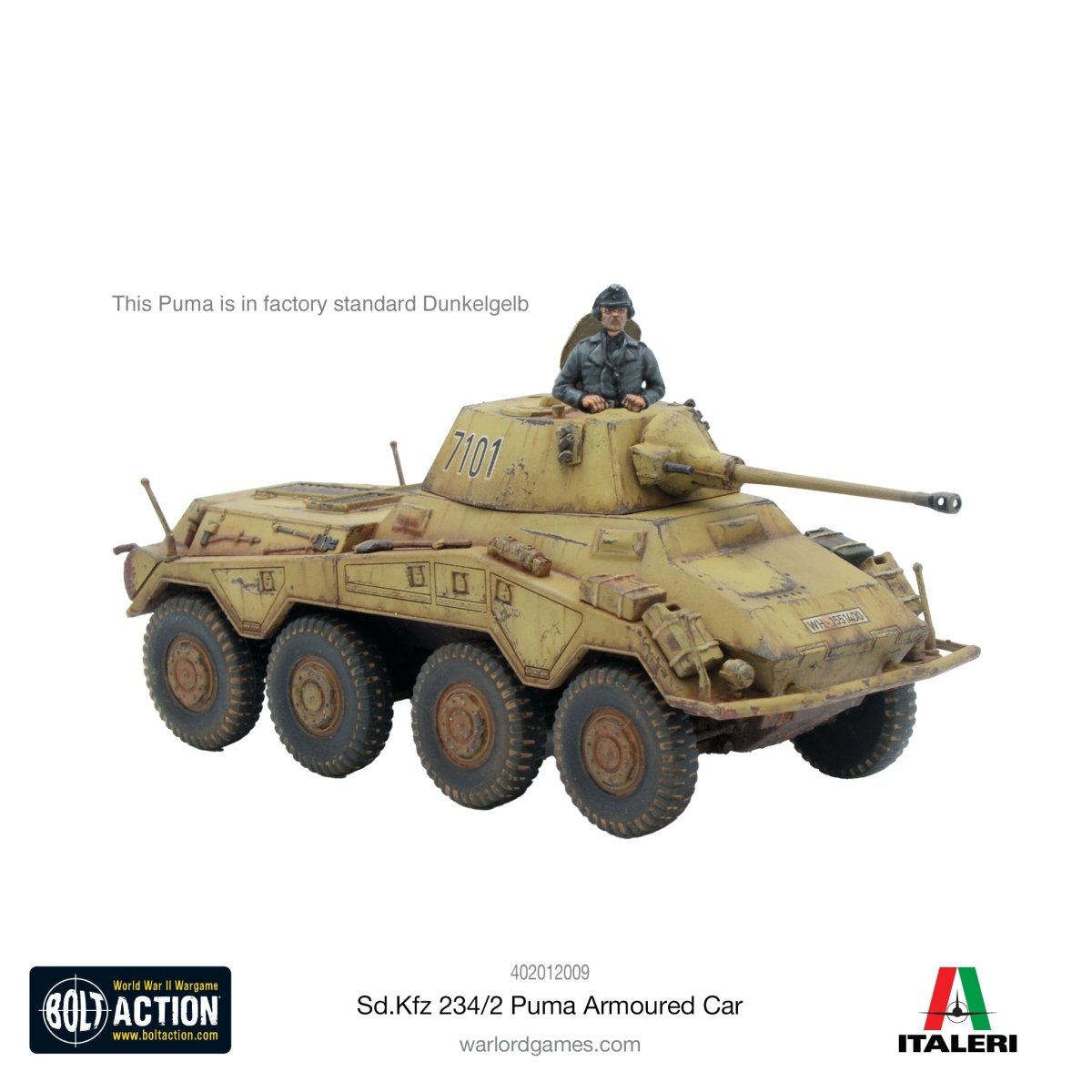 Puma Sd.Kfz 234/2 Armoured Car - Fog of Wargames -