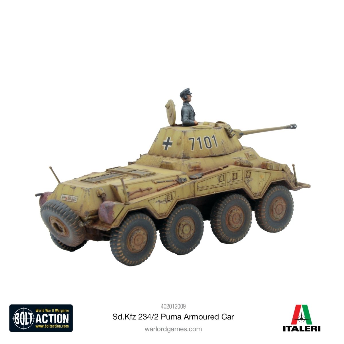Puma Sd.Kfz 234/2 Armoured Car - Fog of Wargames -