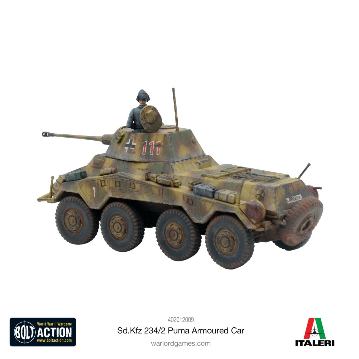 Puma Sd.Kfz 234/2 Armoured Car - Fog of Wargames -