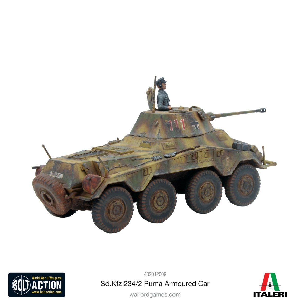 Puma Sd.Kfz 234/2 Armoured Car - Fog of Wargames -
