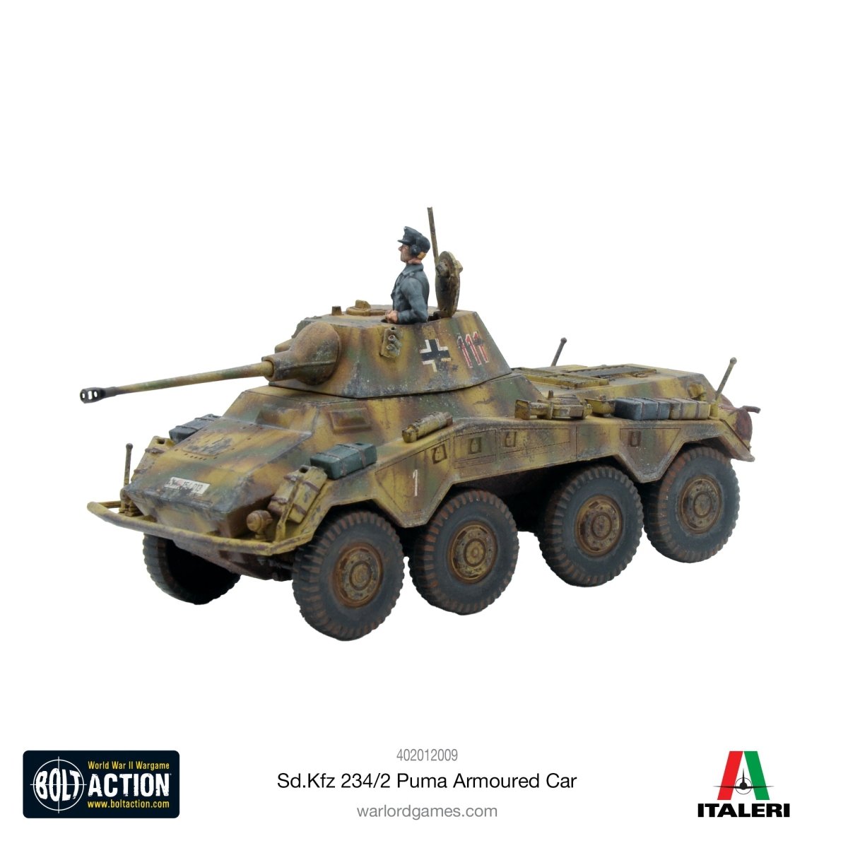 Puma Sd.Kfz 234/2 Armoured Car - Fog of Wargames -
