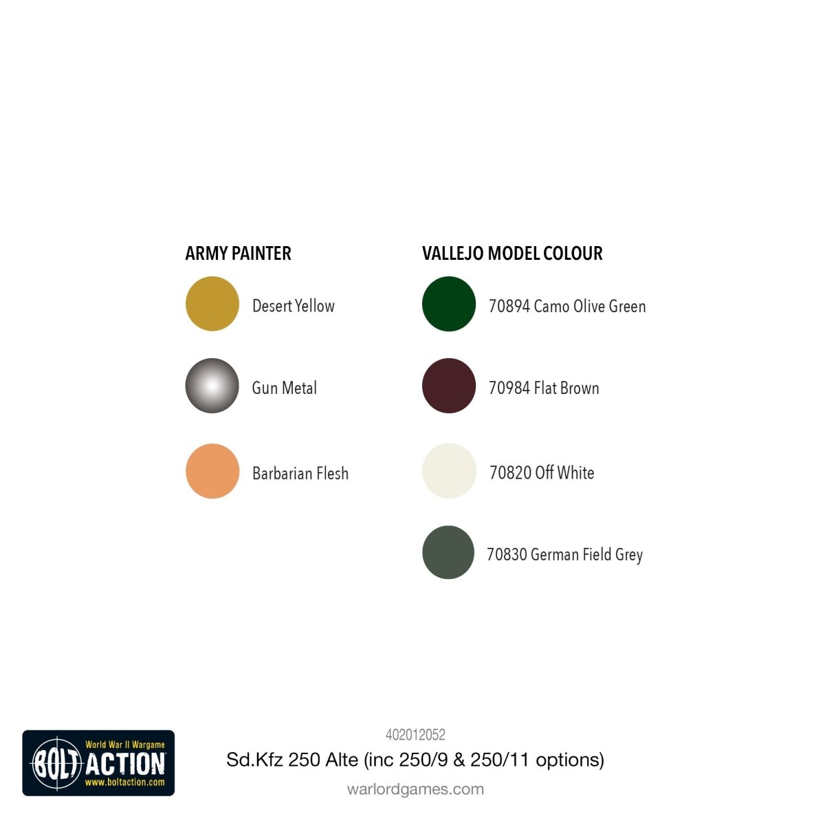 Sd.Kfz 250 (Alte) Half - Track (Options For 250/1, 250/9 & 250/11 Variants) - Fog of Wargames -