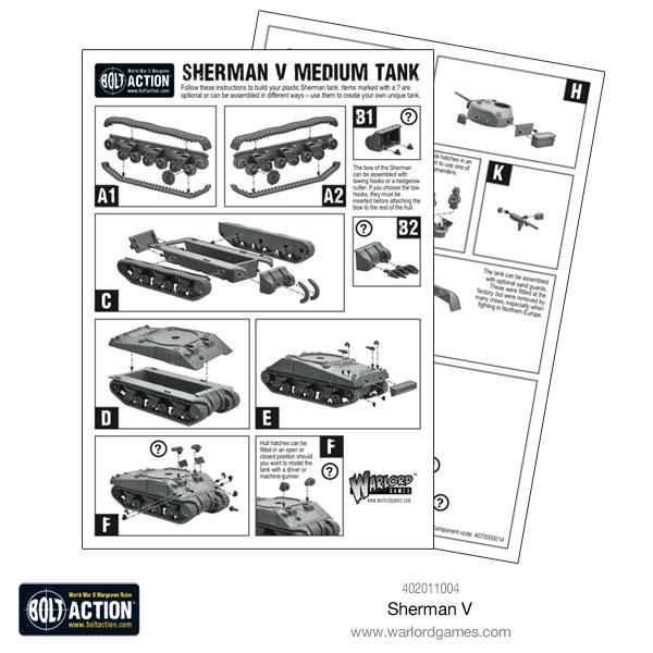 Sherman V Plastic Tank - Fog of Wargames -